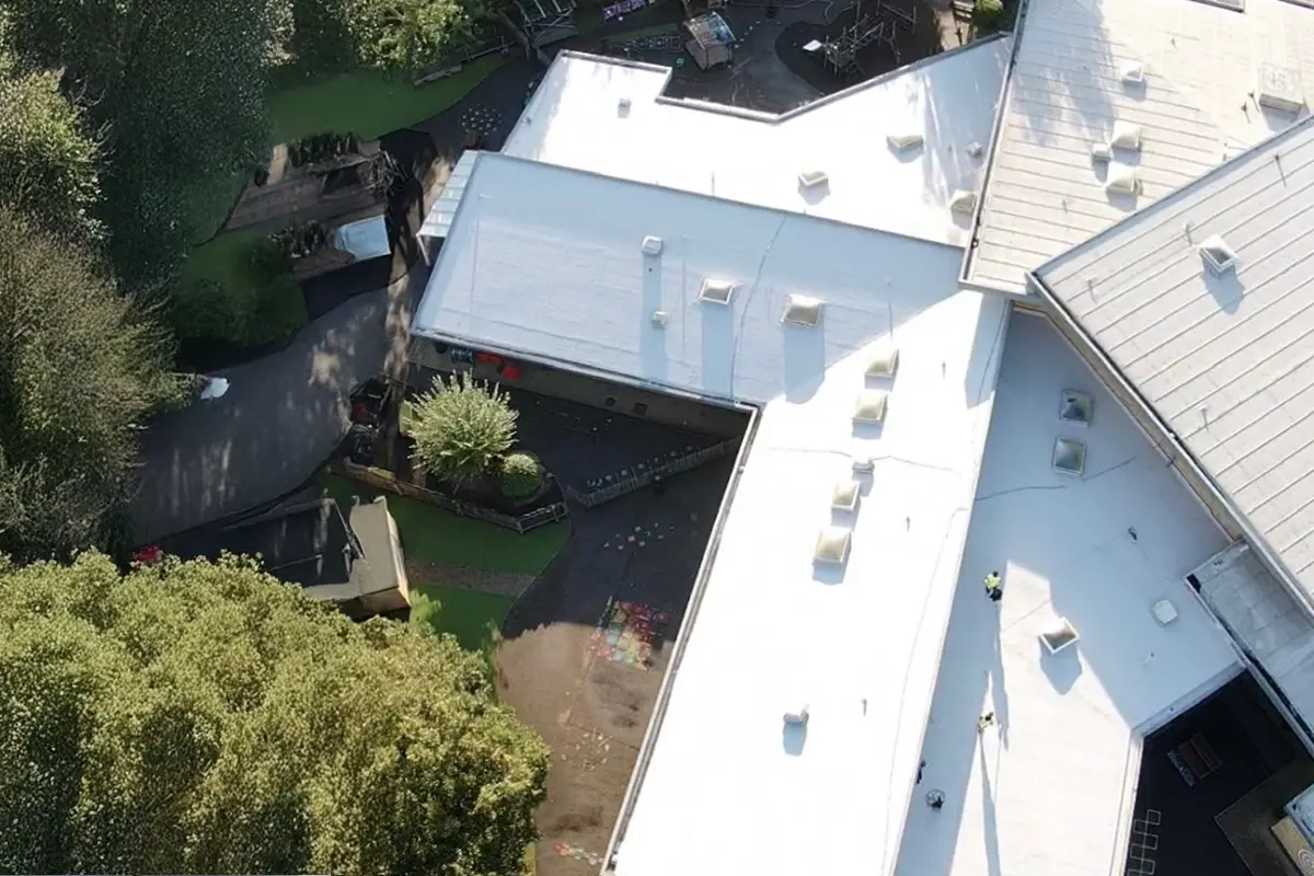 Completed guaranteed flat roof installation by Element Roofing Co London